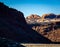 Utah desert and the Windows Arches at sunrise