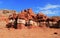 Utah - Little Egypt red coloured buttes on highway 95