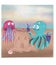 Ð¡ute friends build sand castles. Cute ocean animals. Cute cartoon character. Cute cartoon animals