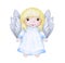 Ð¡ute little angel cartoon.