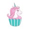 Ð¡ute unicorn. Can be used for poster, greeting card, bags, t-shirt.