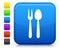 Utensil Icon on Square Internet Button Collection