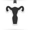 Uterus vector icon