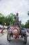 Uthaithanee,Thailand -MAY 30 2019 : People dress up the characters in the novel walking at the parade of Rocket festival â€œBoon