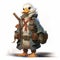 Utilitarian Duck Illustration By Eddo - Detailed Character Design