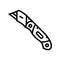 utility knife equipment line icon vector illustration