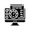utility software glyph icon vector illustration