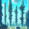 Utopian City, Generative AI Illustration
