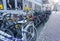 UTRECHT - FEBRUARY 06 2019: the many bicycles left unattended on the street are becoming a growing problem in the cities. Cycling