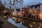 Utrecht Oudegracht canal at dusk