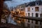 Utrecht Oudegracht canal at dusk