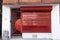 Utrecht, Utrecht/the Netherlands - April 23 2019: Closed shop in Utrecht city center with red fence and window guard