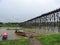 Uttamanusorn Bridge or commonly known as Mon Bridge. longest wooden bridge  in Tambon Nong Lu, Sangkhla Buri District, northwest o