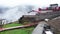 Uttarakhand. India. 23rd Jan2022. Ransi village view with countryside homes and snow covered mountains of himalayas in the