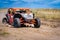 UTV buggy offroad vehicle racing on sand. Extreme, adrenalin. 4x4