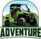 UTV offroading social club logo design vector