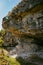 Uugu bluff or cliff on the Muhu Island in Estonia, located by the Baltic sea and near the island of Saaremaa. Beautiful sunny day