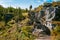 Uugu bluff or cliff on the Muhu Island in Estonia, located by the Baltic sea and near the island of Saaremaa. Beautiful sunny day