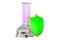 UV-Disinfection Robot with shield. 3D rendering