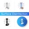 UV light disinfection icon