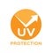 Uv protection logo and icon
