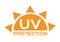 Uv protection logo and icon , 6 uv sets