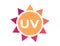 Uv protection logo and icon , ultraviolet