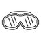 Uv protection sunglasses icon, outline style