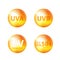 UV protection or ultraviolet sunblock icon. Vector illustration design