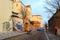 Uvoz Street in historic district of Prague Mala Strana, Czech Republic