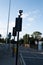 UXBRIDGE, LONDON, ENGLAND - 12 July 2023: Newly-installed ULEZ ANPR camera in Uxbridge