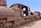 Uyuni, Bolivia. Rusty old steam locomotive