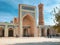 Uzbekistan, Bukhara. Poi Kalyan is architectural ensemble located at foot of Kalyan minaret. Complex consists of three structures: