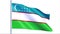 Uzbekistan flag background