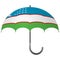 Uzbekistan flag umbrella