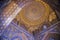 Uzbekistan, Samarkand decorated ceilings of the Till Kari Madrasa at the Register Square