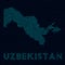 Uzbekistan tech map.