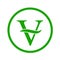 The V-label- V with a leaf symbolizing Vegetarian friendly diet by European Vegetarian Union