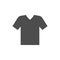 V-neck t-shirt glyph modern icon