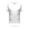 V neck tee shirt in generic white color