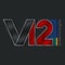 V12, Bright Volumetric Emblem V12