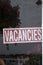 Vacancies Sign