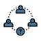 Vacancy, employment line isolated vector icon can be easily modified and edit