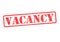 VACANCY Rubber Stamp