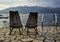 Vacant chairs at the Adriatic beach