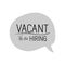 Vacant we are hiring label isolated icon