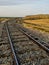 Vacant Railroad Tracks in Prairie Field Broomfield Colorado