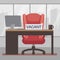 Vacant workplace flat vector illustration. Boss office with big work chair