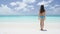 Vacation on beach - woman travel holidays concept