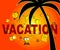 Vacation Icons Indicates Vacations Holiday And Sign